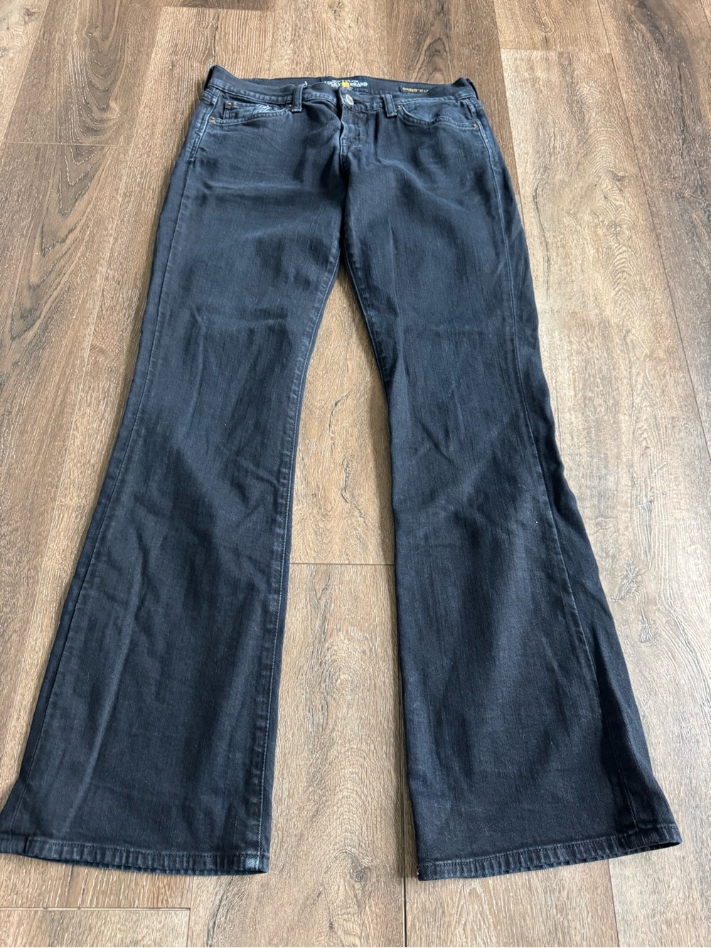 Lucky Brand Black Flare Low Rise Y2K jeans Women’s Size 28 - Picture 3 of 10
